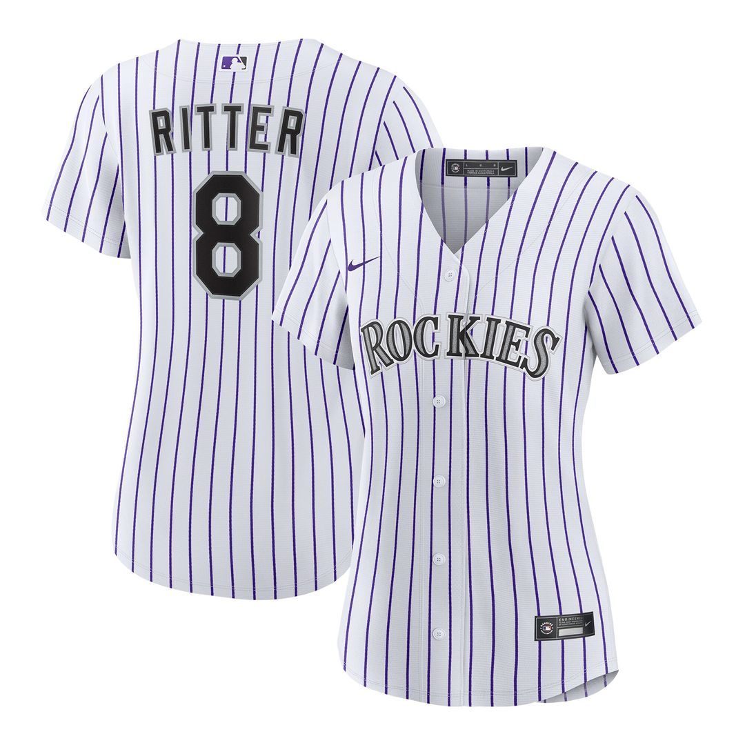 Colorado Rockies Ryan Ritter Nike Women's Home Replica Jersey - White