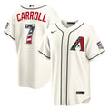 Arizona Diamondbacks Corbin Carroll Nike USA 250 Fourth of July Home Stadium Jersey - Cream