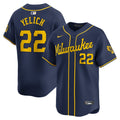 Milwaukee Brewers Christian Yelich Nike Alternate Limited Player Jersey – Navy