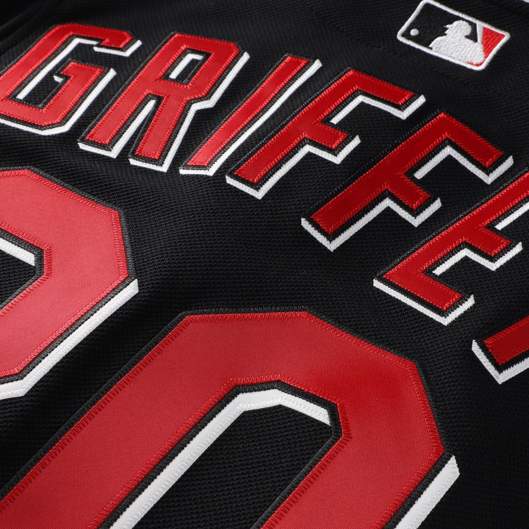 Cincinnati Reds Ken Griffey Jr. Mitchell & Ness Cooperstown Authentic Mesh Batting Practice Jersey - Black