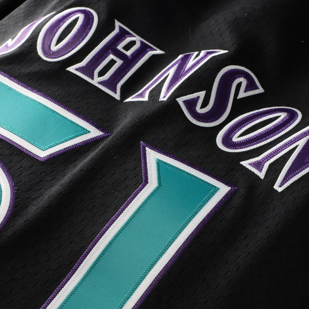 Arizona Diamondbacks Randy Johnson Mitchell & Ness Cooperstown Mesh Batting Practice Button - Up Jersey - Black
