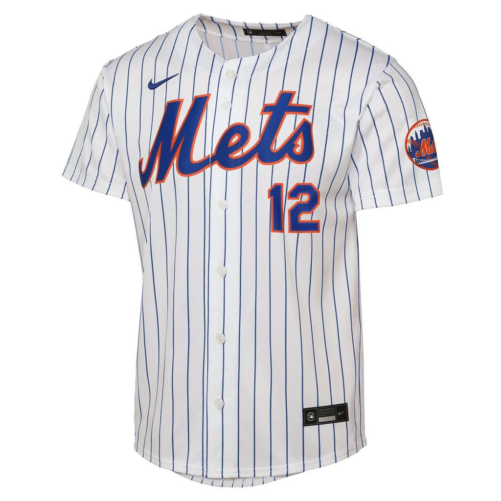 New York Mets Francisco Lindor Nike Youth Road Stadium Player Jersey - Gray