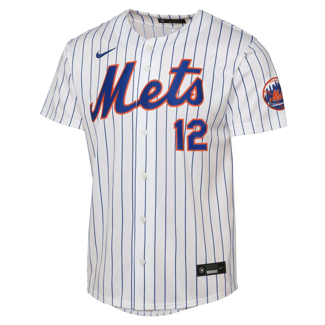 New York Mets Francisco Lindor Nike Youth Road Stadium Player Jersey - Gray