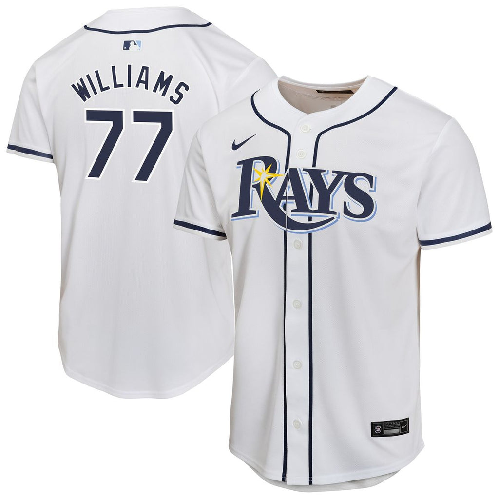 Tampa Bay Rays Carson Williams Nike Youth Home Player Game Jersey - White