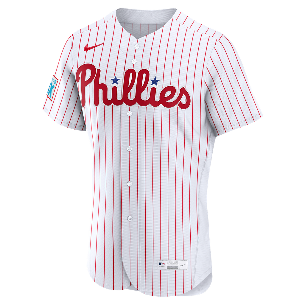 Philadelphia Phillies Bryce Harper Nike Alternate Authentic Sponsor Patch Jersey - Light Blue