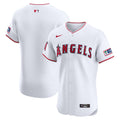 Los Angeles Angels Nike Home Elite Patch Jersey - White