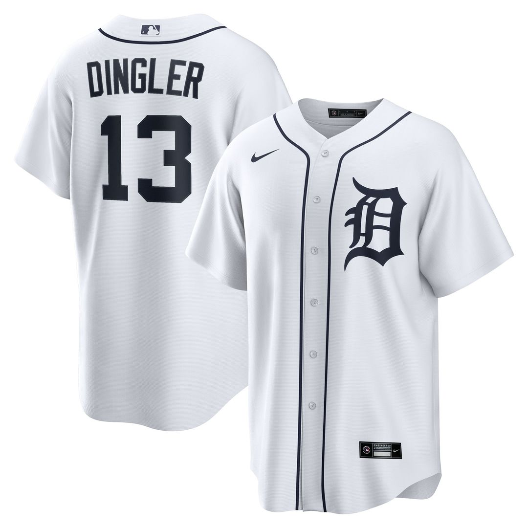 Detroit Tigers Dillon Dingler Nike Home Replica Jersey - White