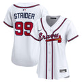 Atlanta Braves Spencer Strider Nike Women's Home Limited Player Jersey - White