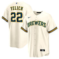 Milwaukee Brewers Christian Yelich Nike Home Replica Jersey - White