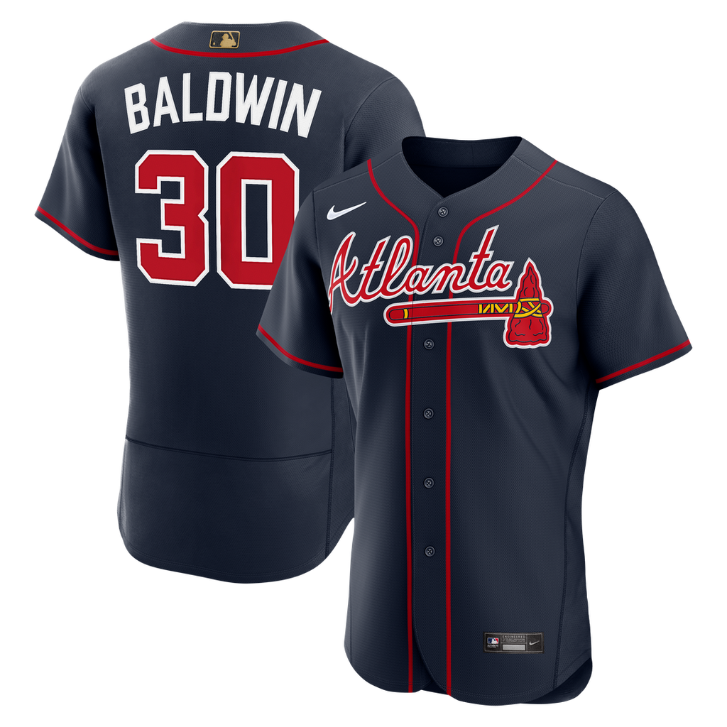 Atlanta Braves Drake Baldwin Nike Alternate MLB Awards Authentic Jersey - Navy