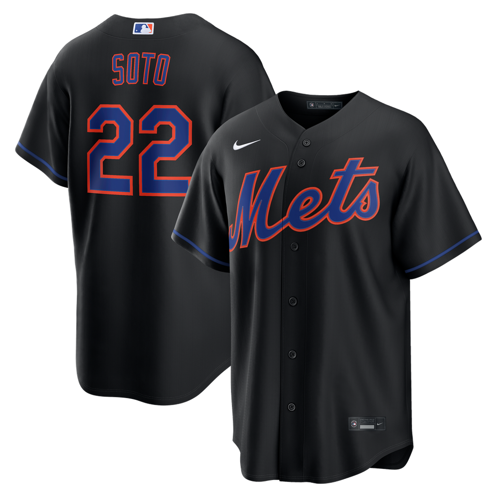 New York Mets Juan Soto Nike Alternate Replica Jersey - Black