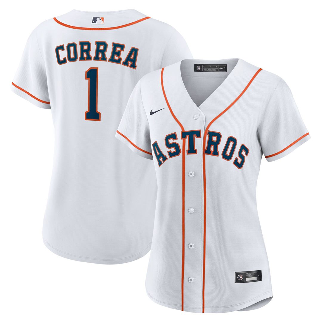 Houston Astros Carlos Correa Nike Women's Home Replica Jersey - White