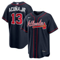 Atlanta Braves Ronald Acuña Jr. Nike Alternate Replica Jersey - Navy