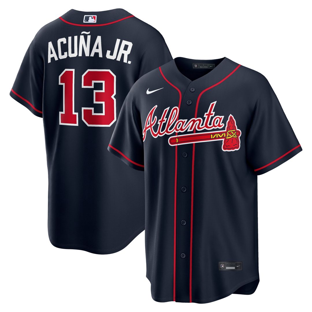 Atlanta Braves Ronald Acuña Jr. Nike Road Replica Jersey - Gray