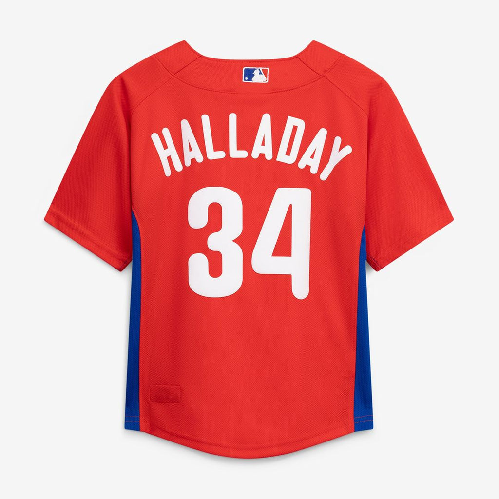 Philadelphia Phillies Roy Halladay Mitchell & Ness Preschool Cooperstown Mesh Batting Practice Jersey - Red