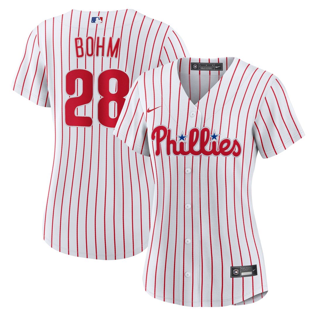 Philadelphia Phillies Alec Bohm Nike Women's Home Replica Jersey - White