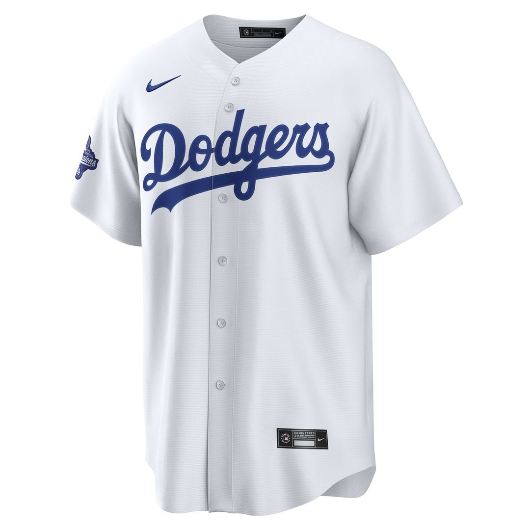 Los Angeles Dodgers Clayton Kershaw Nike Home 2025 World Series Champions Replica Jersey - White