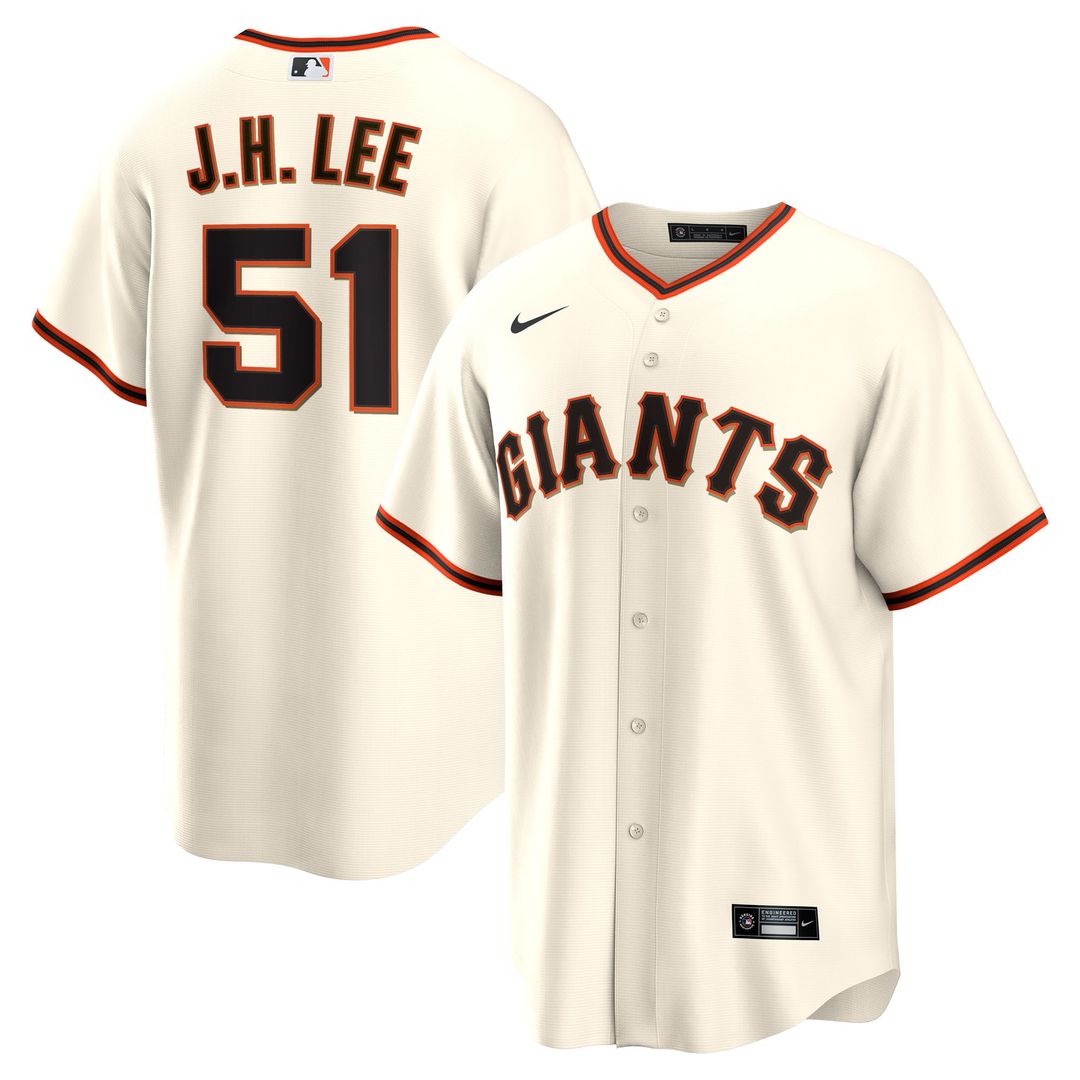 San Francisco Giants Jung Hoo Lee Nike Home Replica Player Jersey - Cream