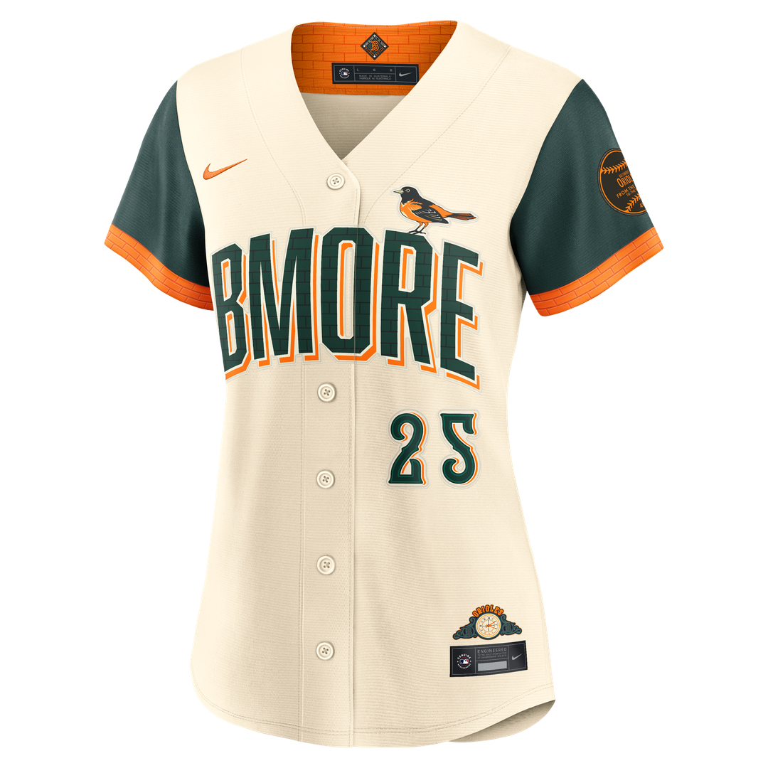 Baltimore Orioles Pete Alonso Nike Women's 2026 City Connect Stadium Jersey - Cream