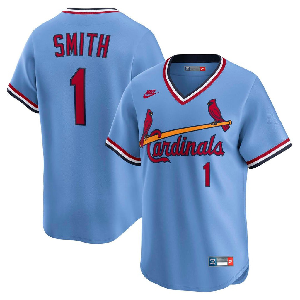 St. Louis Cardinals Ozzie Smith Nike Throwback Cooperstown Limited Jersey - Blue