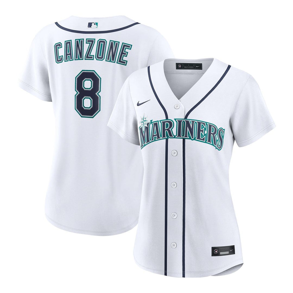 Seattle Mariners Dominic Canzone Nike Women's Home Replica Jersey - White