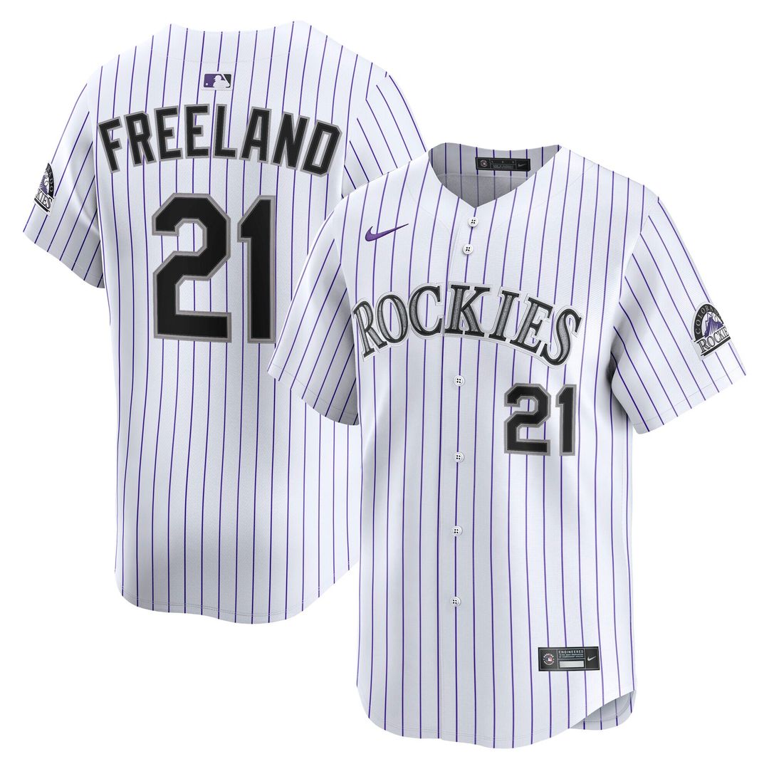 Colorado Rockies Kyle Freeland Nike Home Limited Player Jersey - White