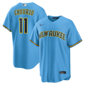 Milwaukee Brewers Jackson Chourio Nike Road Replica Jersey - Light Blue