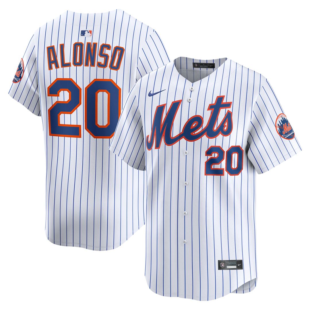 New York Mets Pete Alonso Nike Home Limited Jersey - White