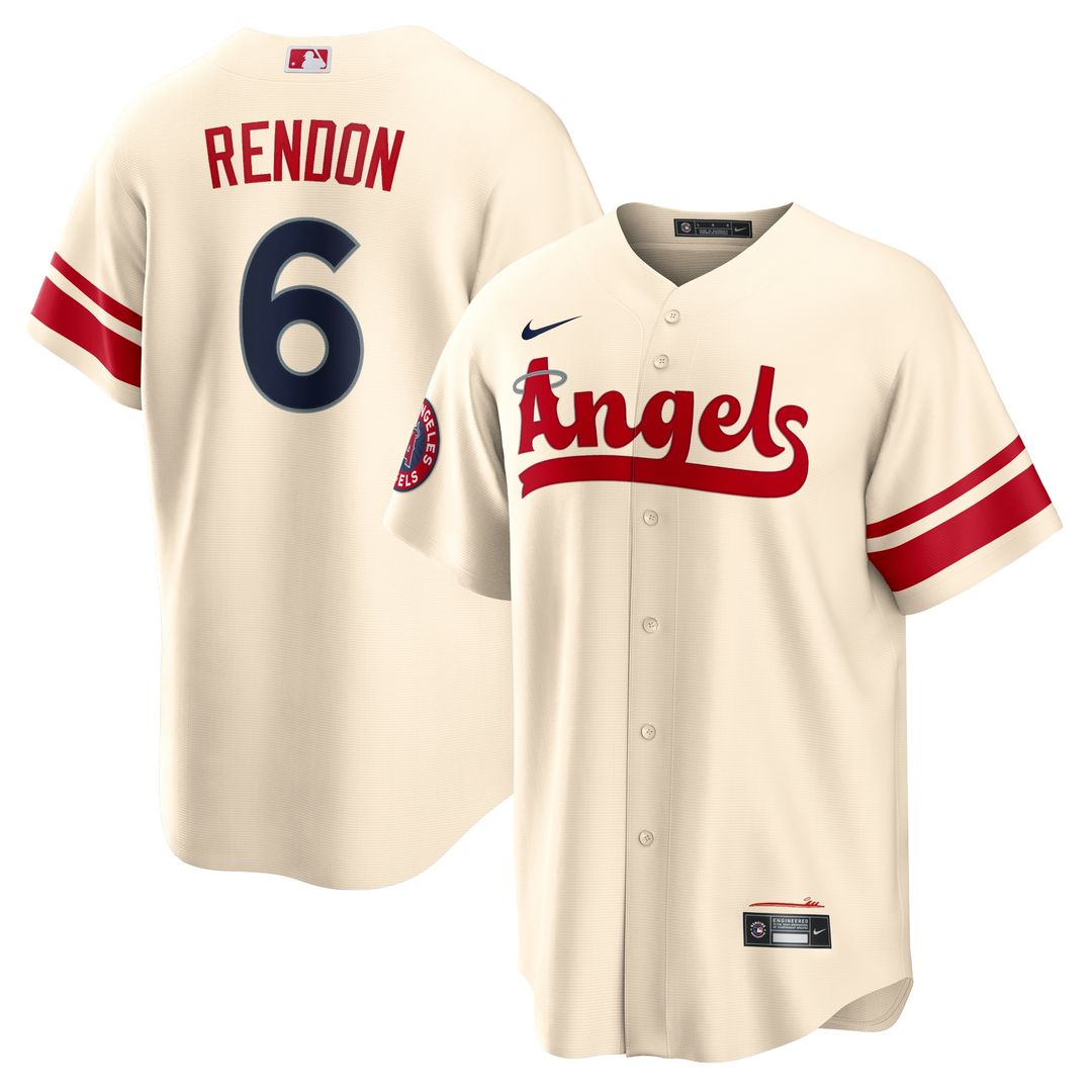 Los Angeles Angels Anthony Rendon Nike City Connect Replica Player Jersey - Cream