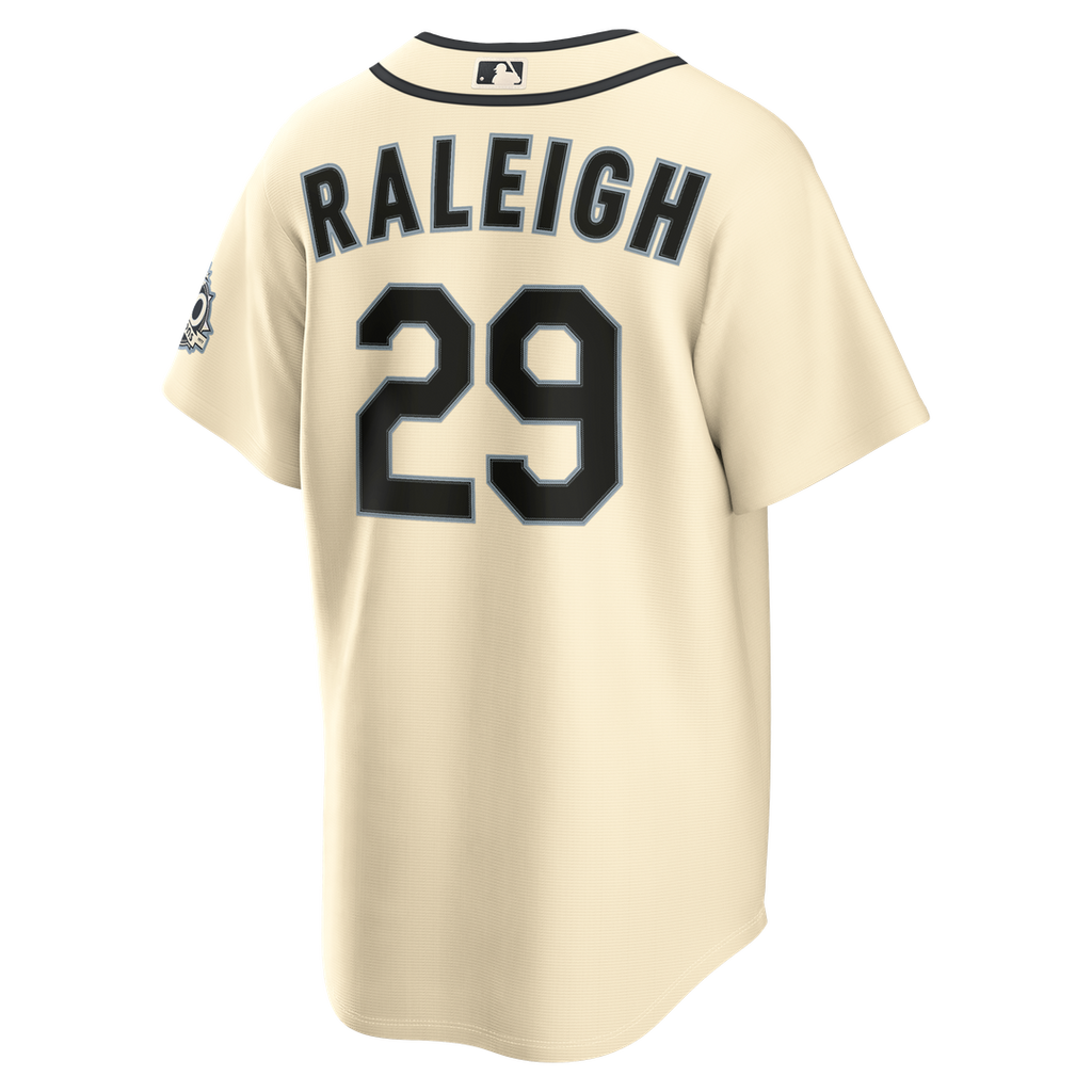 Seattle Mariners Cal Raleigh Nike Alternate 50th Season Patch Stadium Jersey - Teal