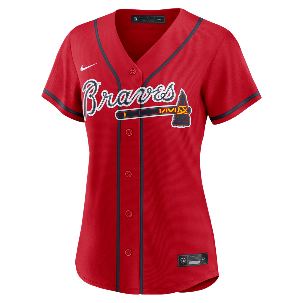 Atlanta Braves Ronald Acuña Jr. Nike Women's Alternate Replica Jersey - Navy