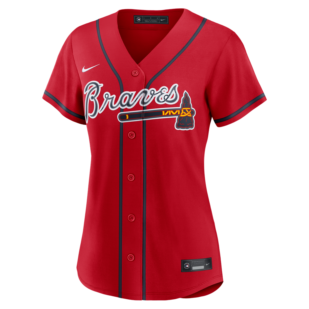Atlanta Braves Ronald Acuña Jr. Nike Women's Alternate Replica Jersey - Navy