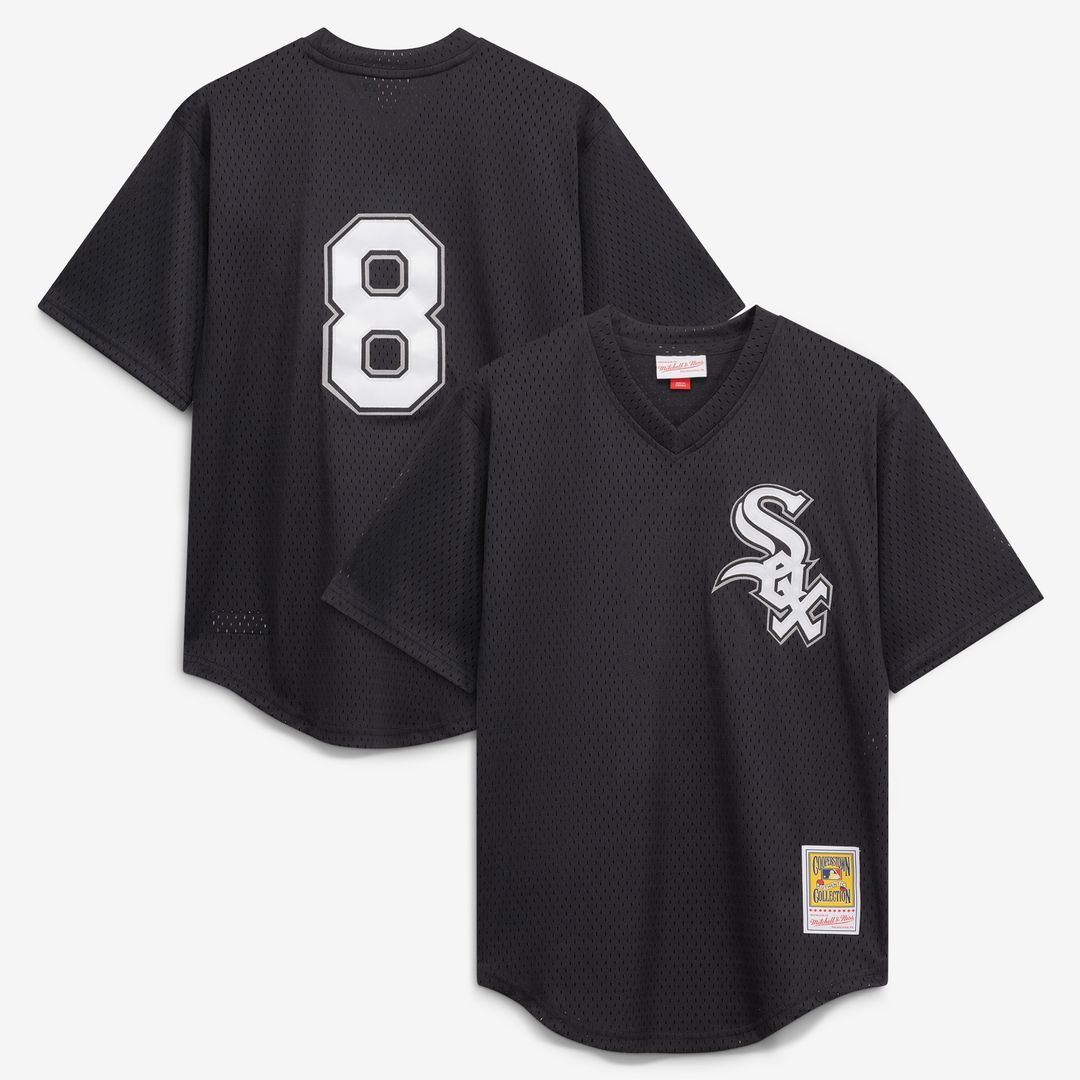 Chicago White Sox Bo Jackson Mitchell & Ness Youth Cooperstown Mesh Batting Practice Jersey - Black