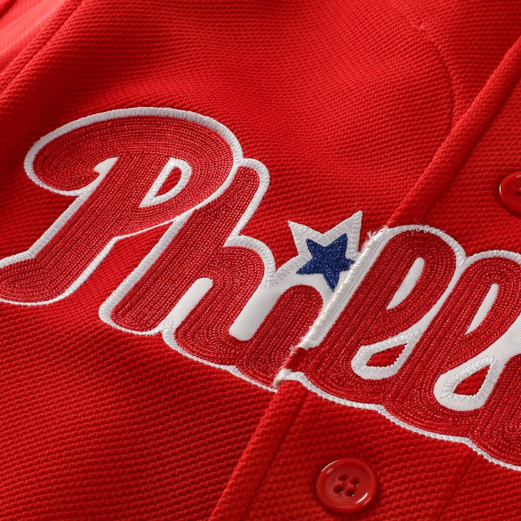 Philadelphia Phillies Ryan Howard Mitchell & Ness Cooperstown Batting Practice Jersey – Red
