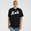 New York Mets Francisco Lindor Nike Replica Player Jersey - Black