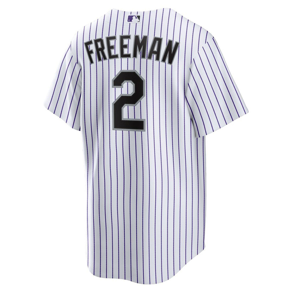 Colorado Rockies Tyler Freeman Nike Home Replica Jersey - White