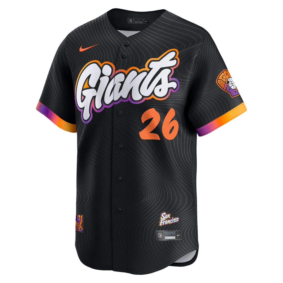 San Francisco Giants Matt Chapman Nike 2025 City Connect Limited Jersey - Anthracite