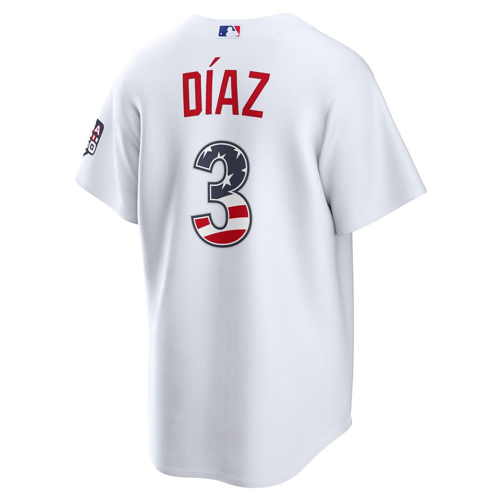 Los Angeles Dodgers Edwin Díaz Nike USA 250 Fourth of July Home Stadium Jersey - White