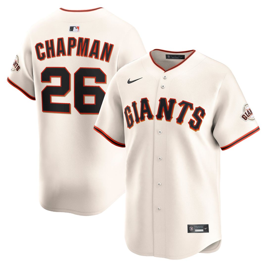 San Francisco Giants Matt Chapman Nike Home Limited Player Jersey - Cream