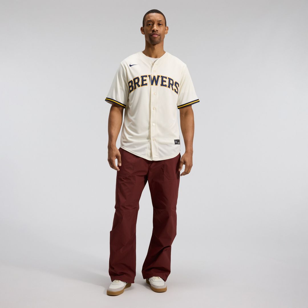 Milwaukee Brewers Nike Home Replica Team Jersey - Cream