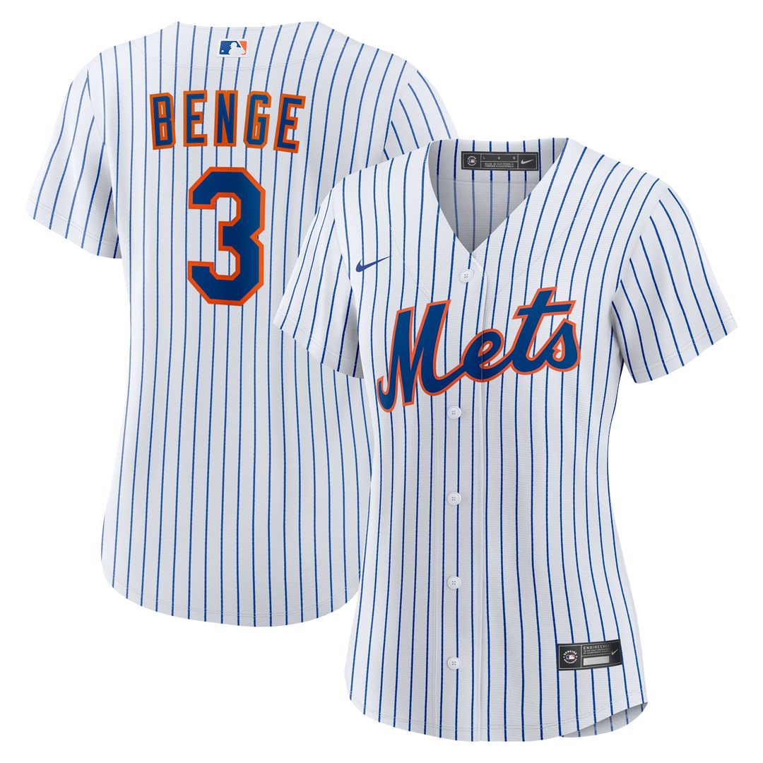 New York Mets Carson Benge Nike Women's Home Replica Jersey - White