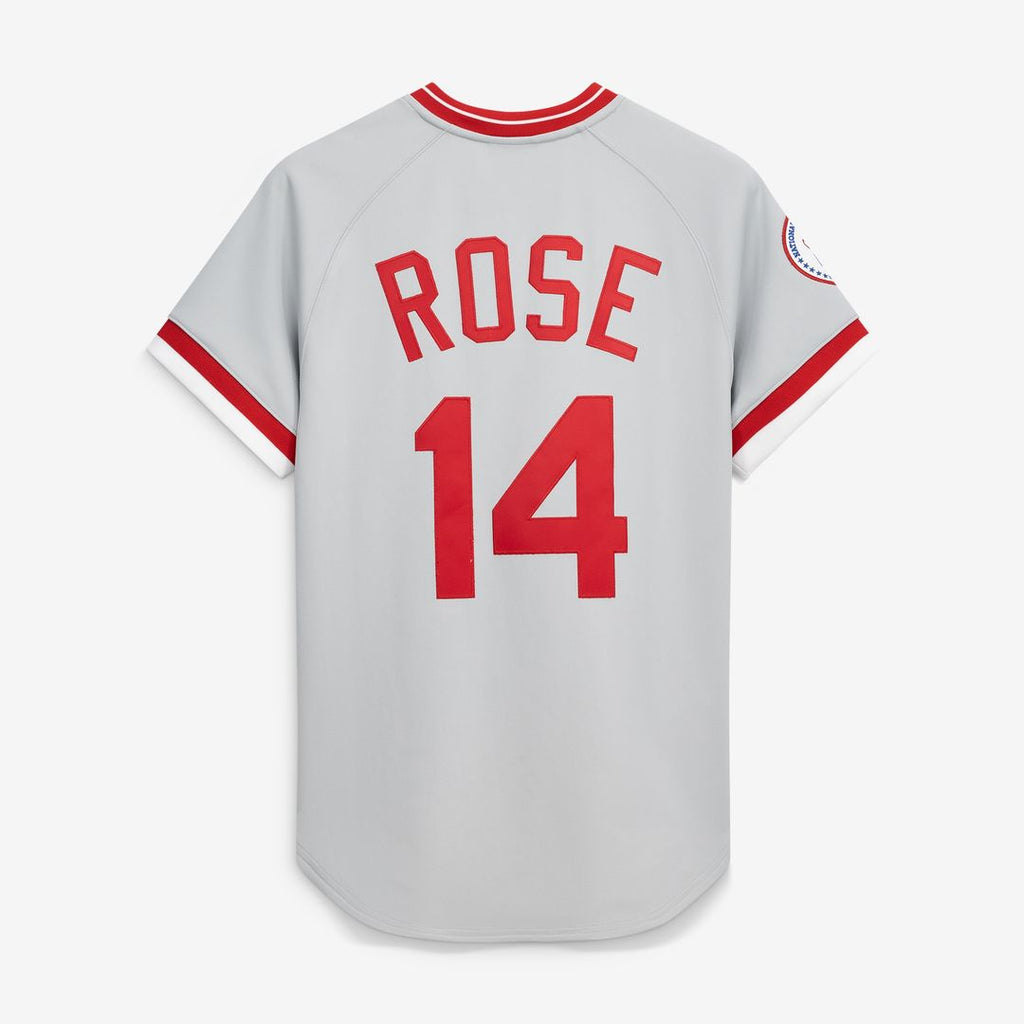 Cincinnati Reds Pete Rose Mitchell & Ness 1976 Authentic Jersey - Gray