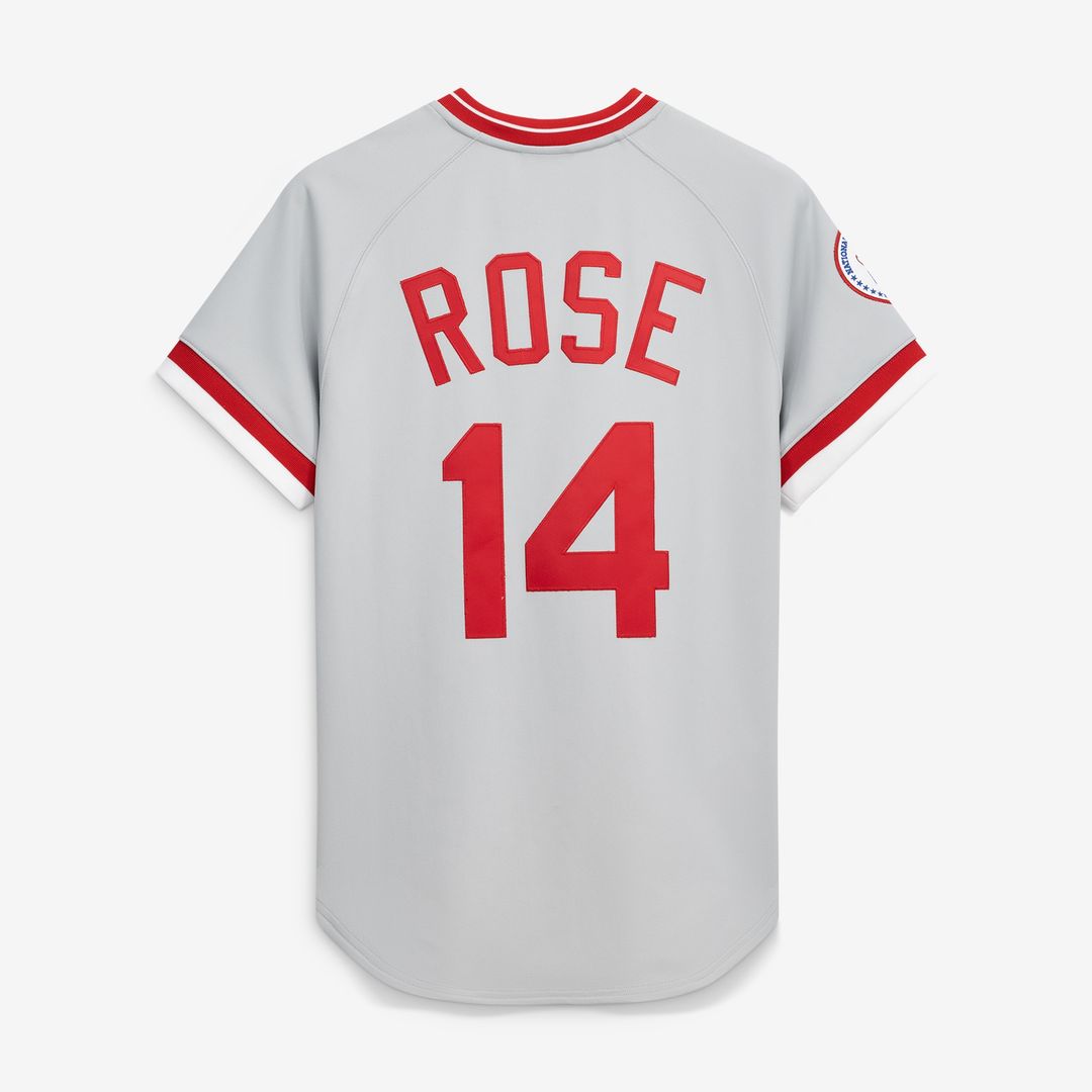 Cincinnati Reds Pete Rose Mitchell & Ness 1976 Authentic Jersey - Gray