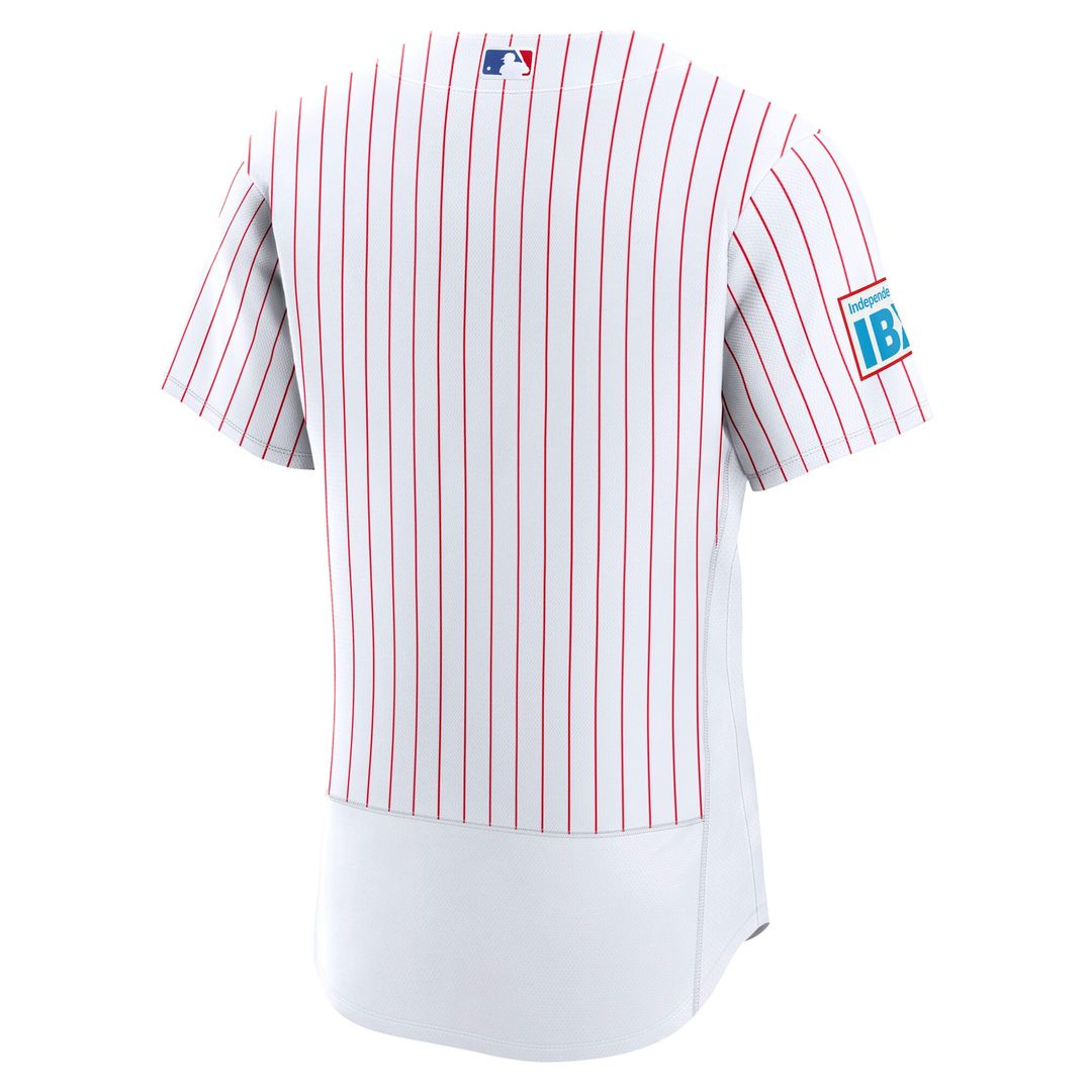Philadelphia Phillies Nike Home Sponsor Patch Authentic Jersey - White