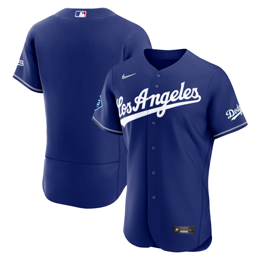 Los Angeles Dodgers Nike Alternate Authentic Jersey with Sponsor Patch - Royal