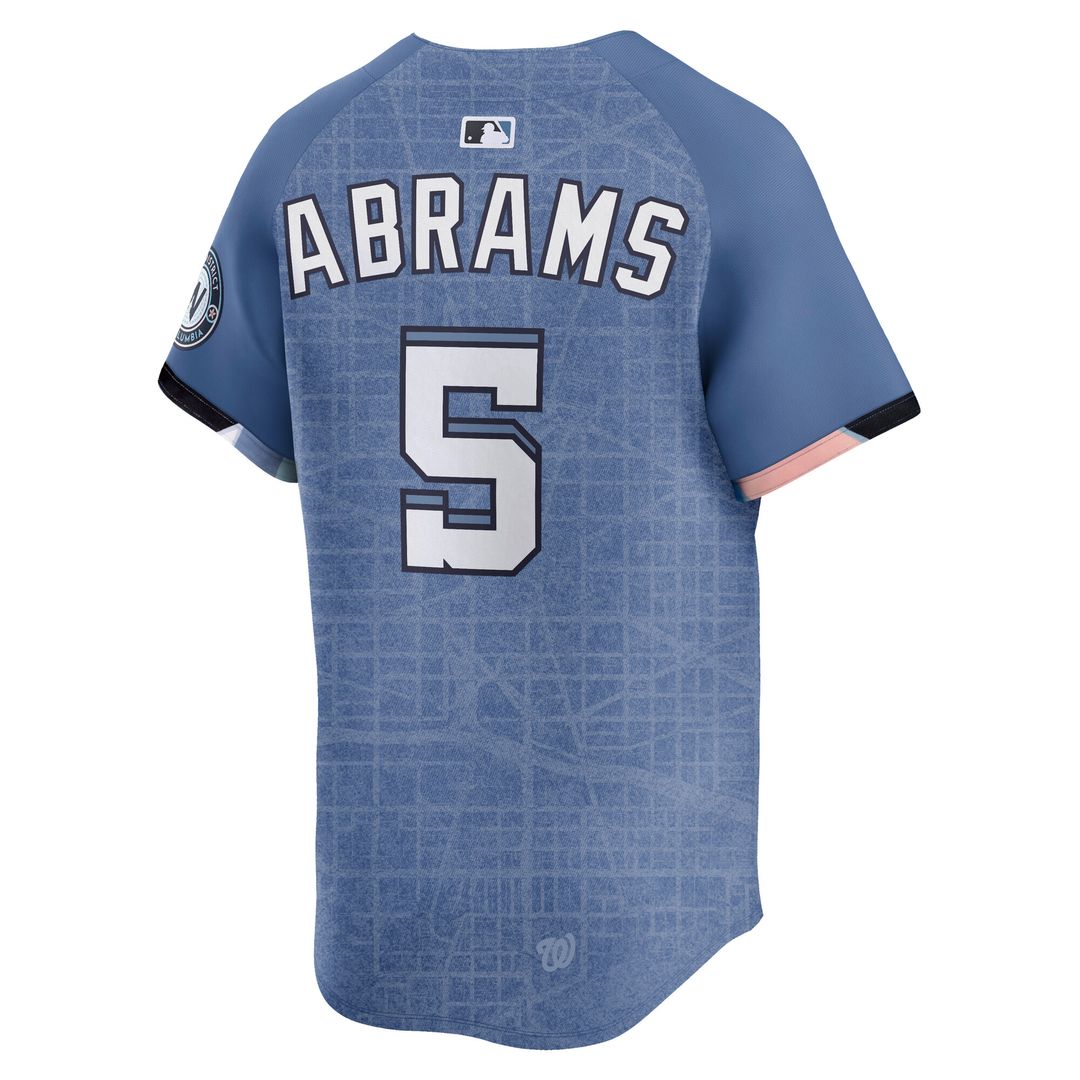 Washington Nationals CJ Abrams Nike 2025 City Connect Limited Jersey - Blue