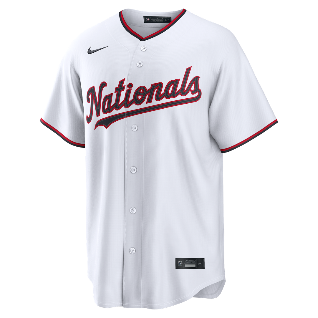 Washington Nationals James Wood Nike Home Replica Jersey - White