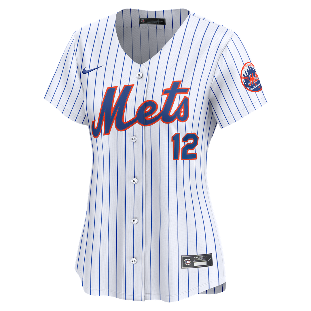 New York Mets Francisco Lindor Nike Women's Home Limited Jersey - White