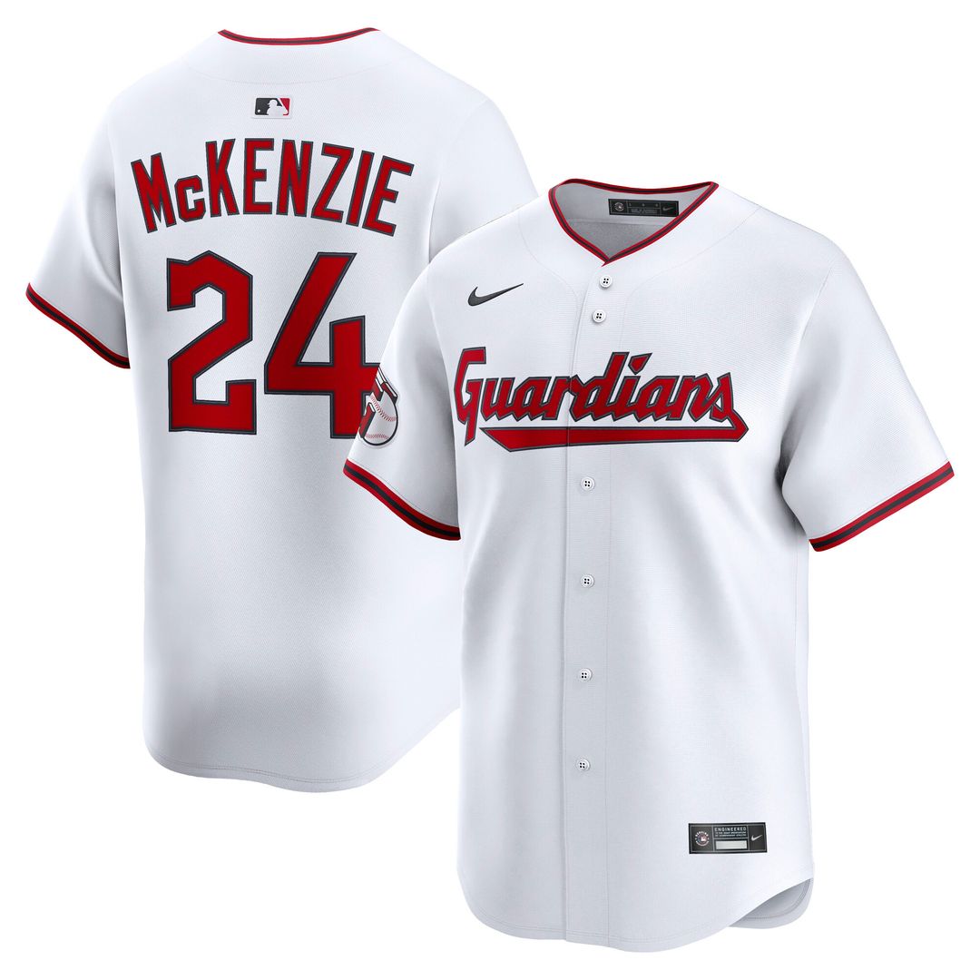 Cleveland Guardians Triston McKenzie Nike Home Limited Player Jersey - White