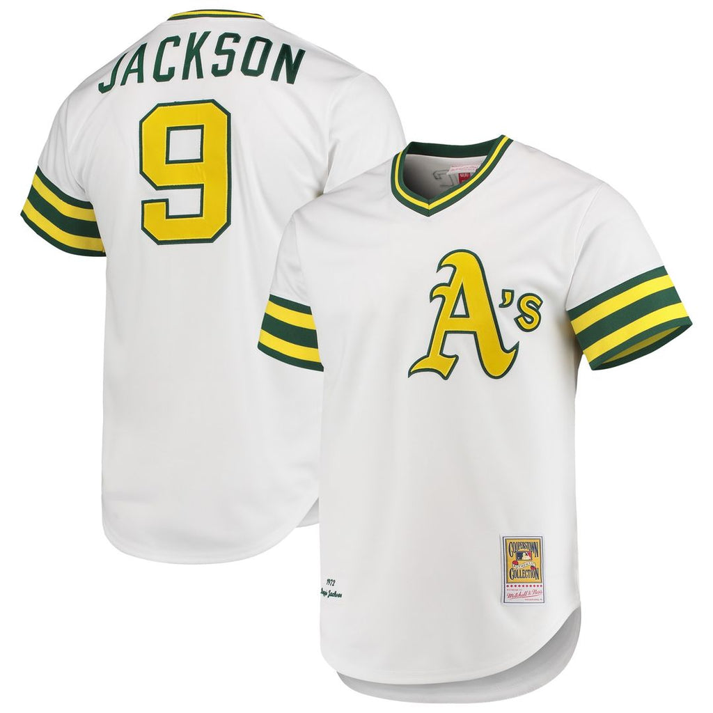 Athletics Reggie Jackson Mitchell & Ness 1972 Cooperstown Authentic Jersey - White